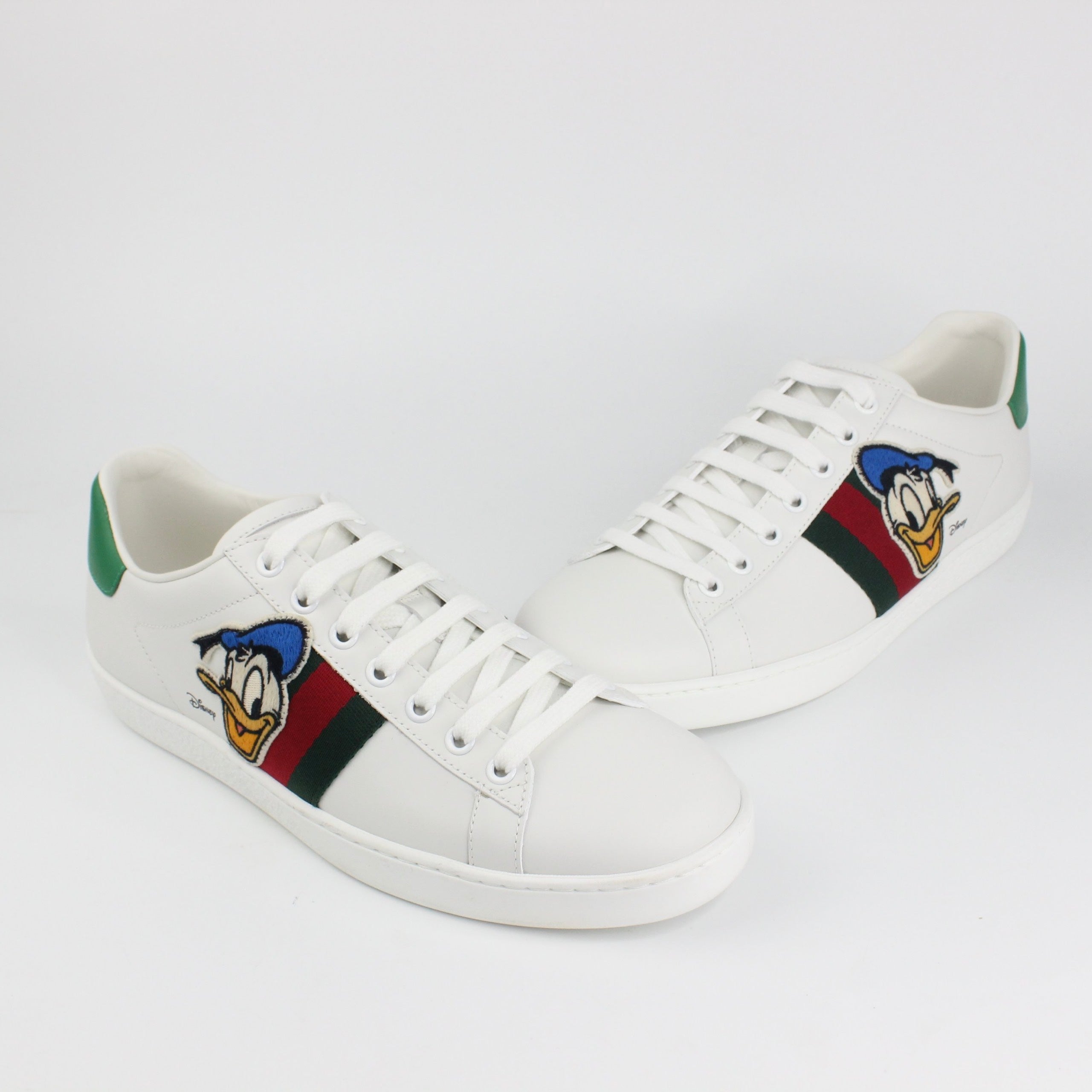 Gucci X Disney Mickey Mouse-print Gg-canvas Trainers in Black for Men | Lyst